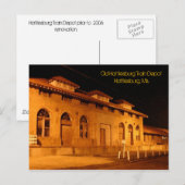 Carte postale Vieux Hattiesburg Train Depot Hattie (Devant / Derrière)