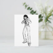 Carte Postale Vieux héros de la bande dessinée (Debout devant)