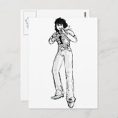 Carte Postale Vieux héros de la bande dessinée (Devant / Derrière)