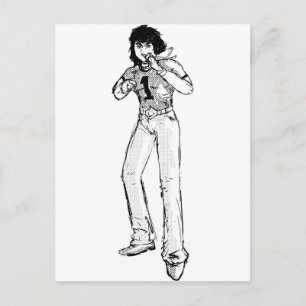 Carte Postale Vieux héros de la bande dessinée