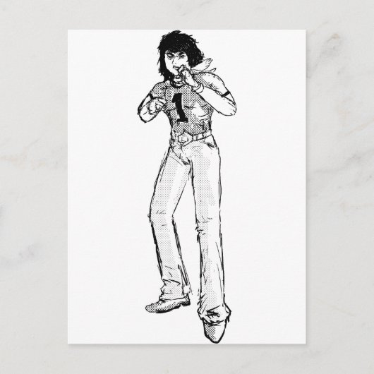 Carte Postale Vieux héros de la bande dessinée (Devant)