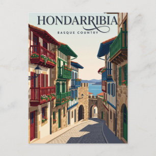 Carte Postale Vieux Hondarribia Espagne