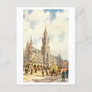 Carte Postale Vieux Hôtel de Ville, Munich, Allemagne