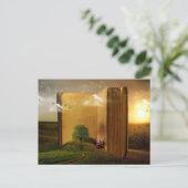 Carte Postale Vieux livre (Debout devant)