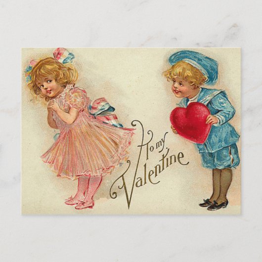 Carte postale - vieux mode valentin jeune garçon c (Devant)