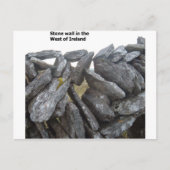 Carte Postale Vieux murs en pierre en Irlande (Devant)