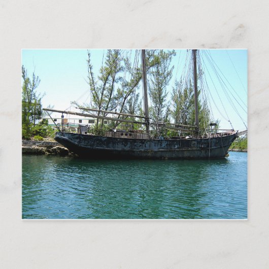 Carte Postale Vieux navire (Devant)