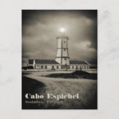 Carte Postale Vieux phare la nuit de la tempête (Devant)