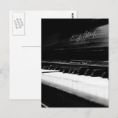 Carte Postale Vieux piano (Devant / Derrière)