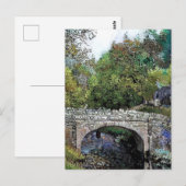 CARTE POSTALE VIEUX PONT SUR LA RIVIÈRE (Devant / Derrière)