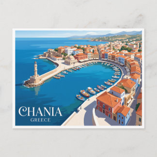 Carte Postale Vieux port de La Canée Grèce