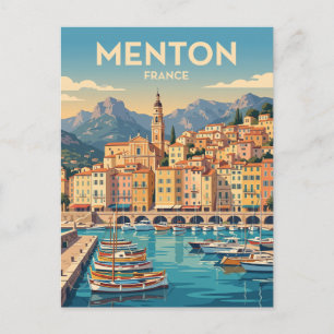 Carte Postale Vieux Port de Menton France