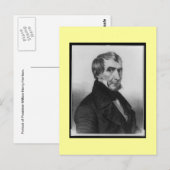 Carte Postale Vieux portrait, William Henry Harrison (Devant / Derrière)