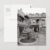 Carte Postale Vieux quartier français Patio (Devant / Derrière)