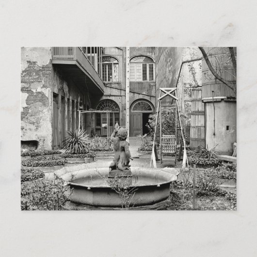 Carte Postale Vieux quartier français Patio (Devant)