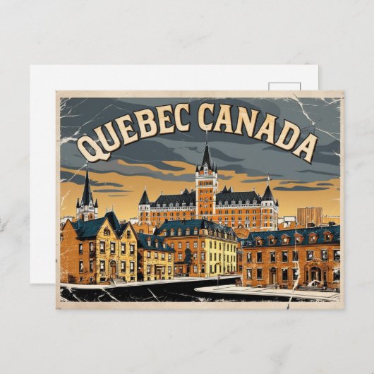 Carte Postale Vieux Québec, Canada (Devant / Derrière)