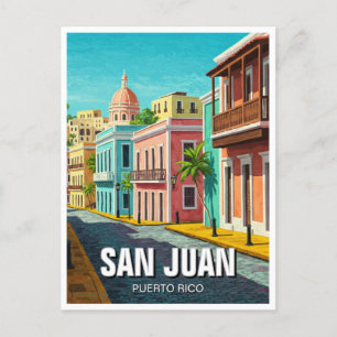 Carte Postale Vieux San Juan Porto Rico Travel