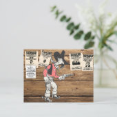 Carte Postale Vieux Sherrif Avec Arme Tirée (Debout devant)