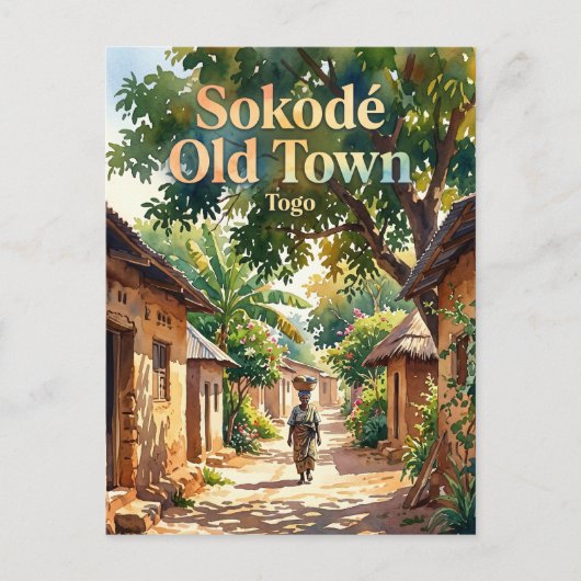 Carte Postale Vieux Sokodé Togo (Devant)