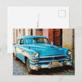 Carte Postale Vieux tacot à Cuba (Devant / Derrière)