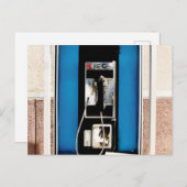 Carte Postale Vieux Téléphone Public (Devant / Derrière)