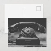 Carte Postale Vieux téléphone Vintage (Devant / Derrière)