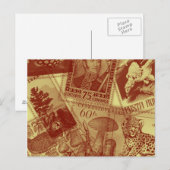 Carte postale Vieux timbres (Devant / Derrière)