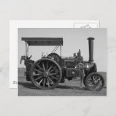 Carte postale Vieux Tracteur (Devant / Derrière)