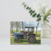 Carte postale Vieux Tracteur (Debout devant)