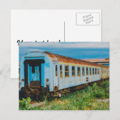 Carte Postale Vieux train (Devant / Derrière)