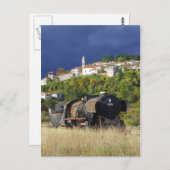 Carte Postale Vieux train (Devant / Derrière)