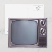 Carte Postale Vieux TV (Devant / Derrière)