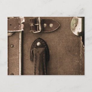 Carte Postale Vieux valise Brown