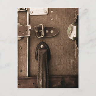 Carte Postale Vieux valise Brown