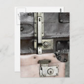Carte postale Vieux valises (Devant / Derrière)