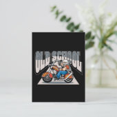 Carte Postale Vieux vélo scolaire (Debout devant)