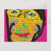 Carte Postale Vieux Visage Vélo Sage, Graffiti Art (Devant)