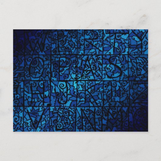 Carte Postale Vieux vitrail (Devant)