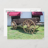 Carte Postale Vieux Wagon en bois (Devant / Derrière)