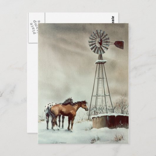 Carte Postale VIEUX WINDMILL par SHARON SHARPE (Devant / Derrière)