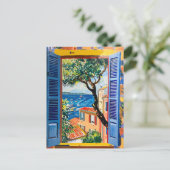 Carte Postale View de Mediterranean sea (Debout devant)