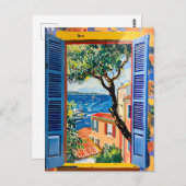 Carte Postale View de Mediterranean sea (Devant / Derrière)