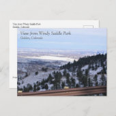 Carte Postale View from Windy Saddle Park Golden, Colorado (Devant / Derrière)