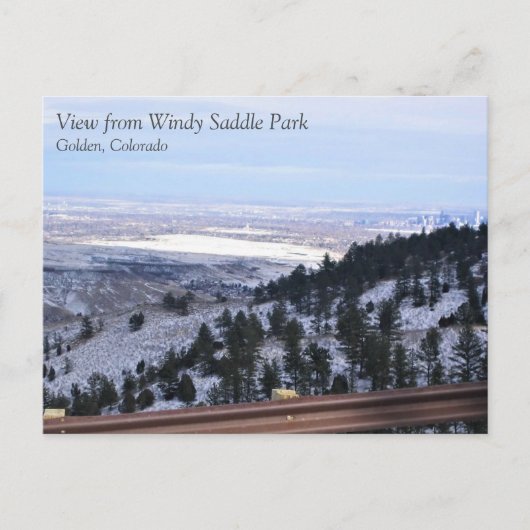 Carte Postale View from Windy Saddle Park Golden, Colorado (Devant)
