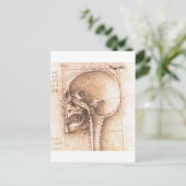 Carte Postale View of a Skull by Leonardo Da Vinci c. 1489 (Debout devant)