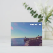 Carte Postale View of Africa from Gibraltar Lighthouse (Debout devant)