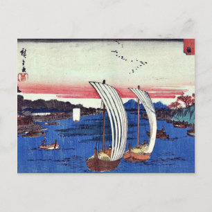 Carte Postale View of Sumida River by Ando, Hiroshige Ukiyoe