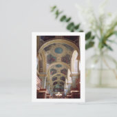 Carte Postale View of the coffered Library ceiling with gilded s (Debout devant)