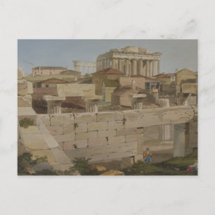 Carte Postale View of the Parthenon from the Propylaea, plate 7