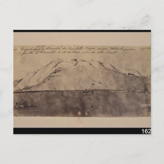 Carte Postale View of the Troy excavations seen from the West (Devant)